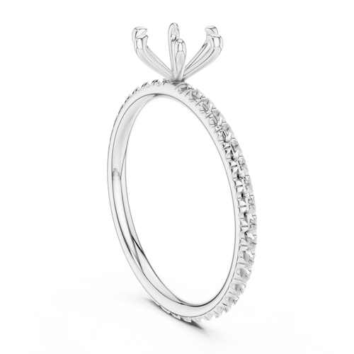 Load image 1 in gallery view. round-14k white gold|round-18k white gold|round-platinum