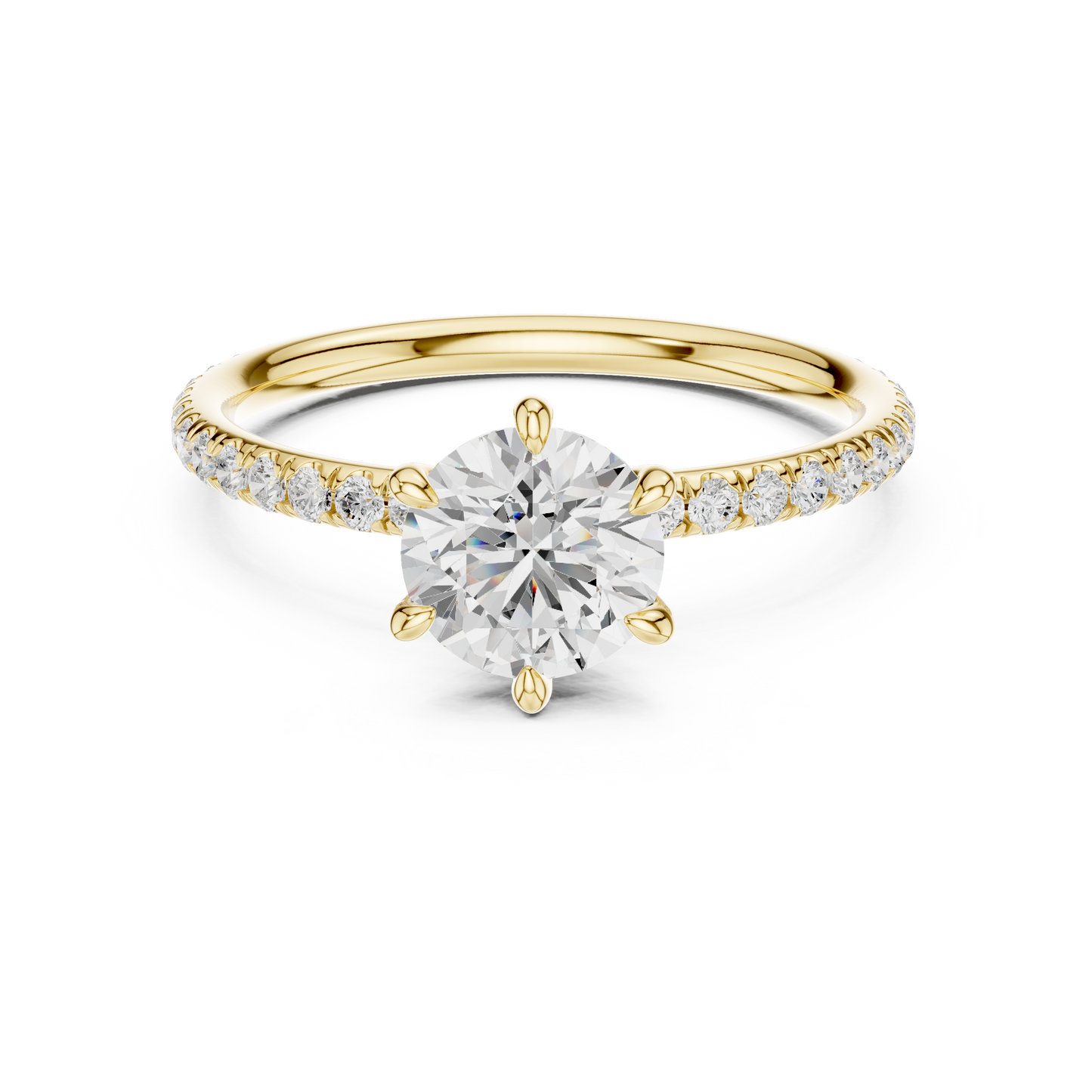 round-14k yellow gold|round-18k yellow gold