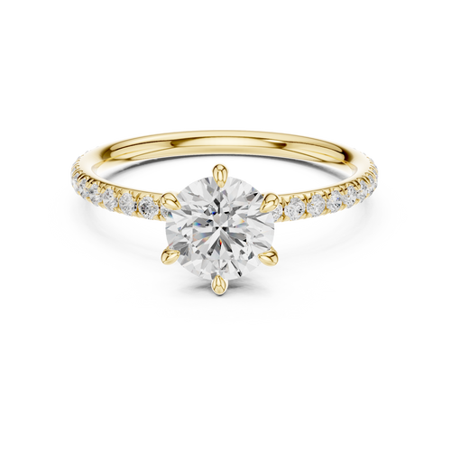 Load image 1 in gallery view. round-14k yellow gold|round-18k yellow gold