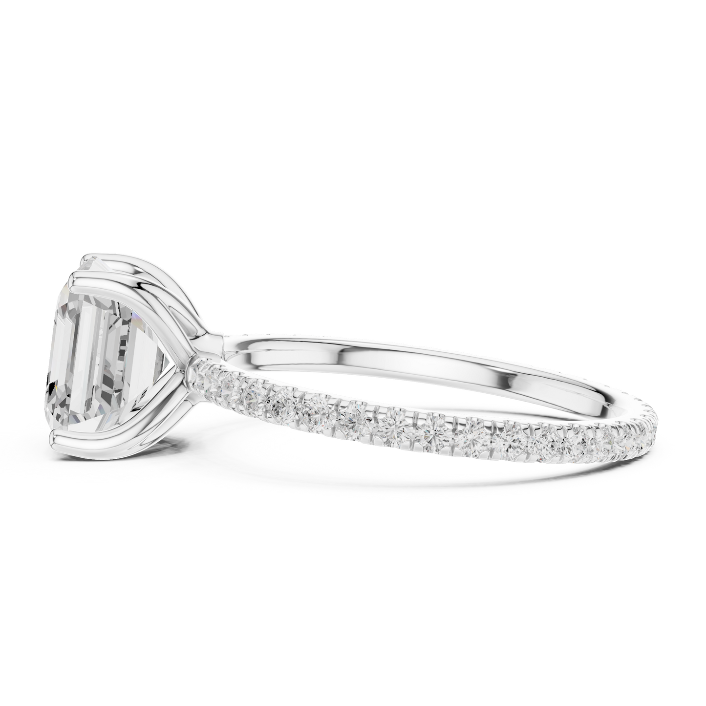 asscher-14k white gold|asscher-18k white gold|asscher-platinum