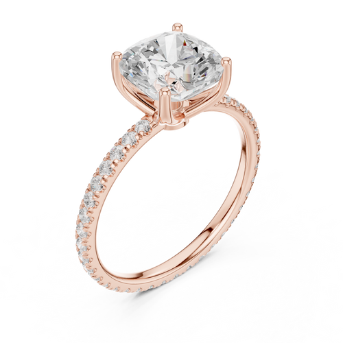 Load image 1 in gallery view. cushion-14k rose gold|cushion-18k rose gold