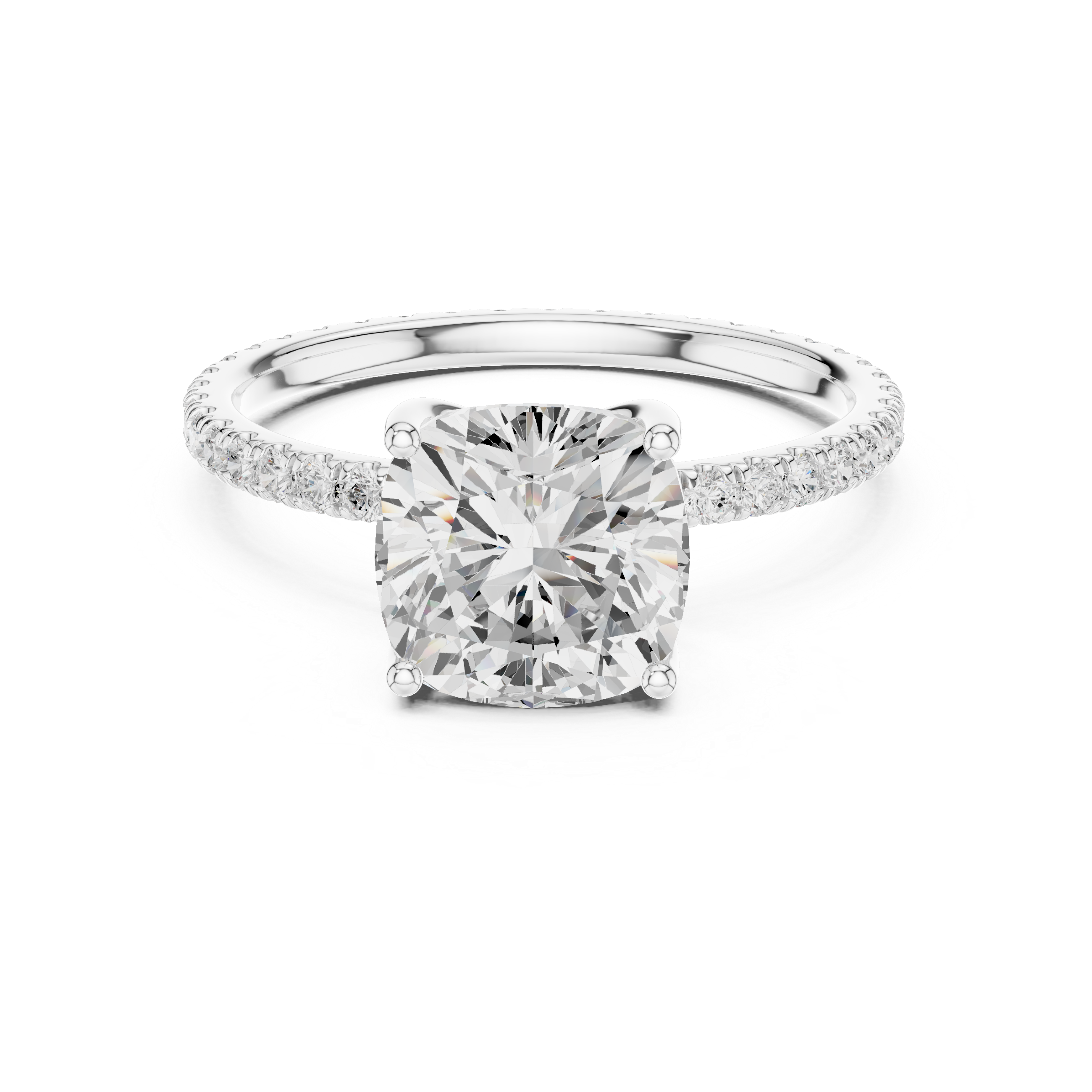 cushion-14k white gold|cushion-18k white gold|cushion-platinum
