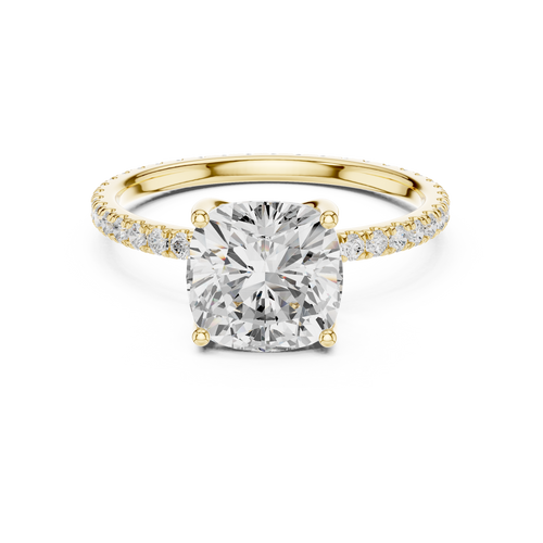 Load image 1 in gallery view. cushion-14k yellow gold|cushion-18k yellow gold