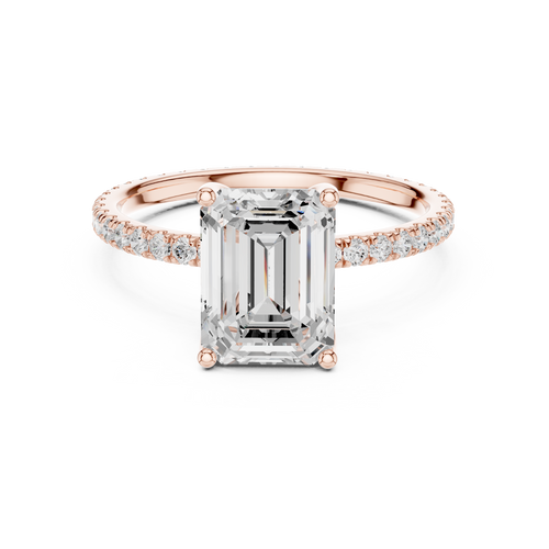 Load image 1 in gallery view. emerald-14k rose gold|emerald-18k rose gold