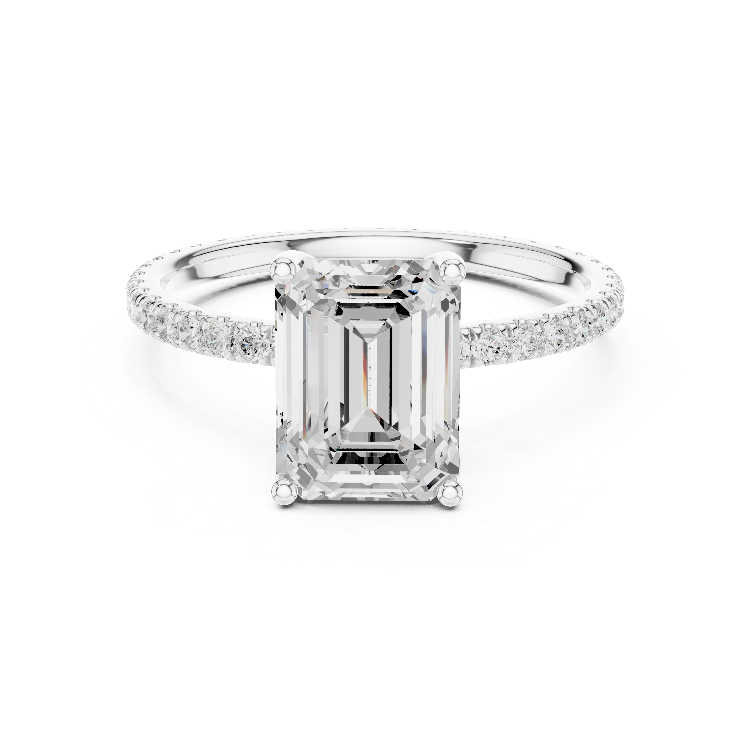 emerald-14k white gold|emerald-18k white gold|emerald-platinum