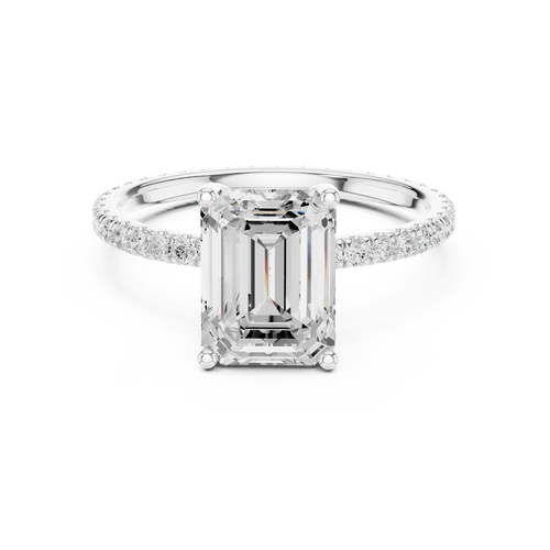 Load image 1 in gallery view. emerald-14k white gold|emerald-18k white gold|emerald-platinum