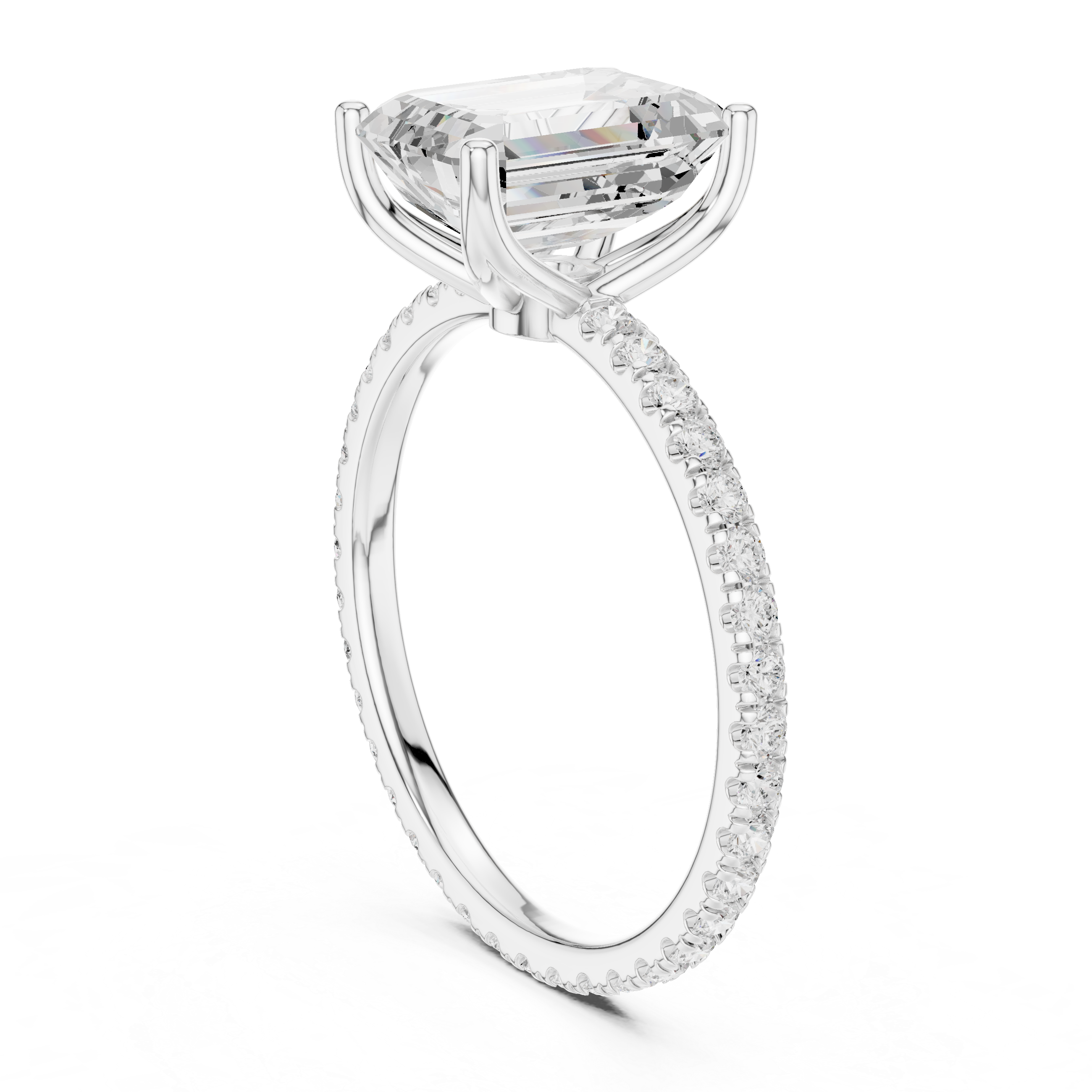 emerald-14k white gold|emerald-18k white gold|emerald-platinum