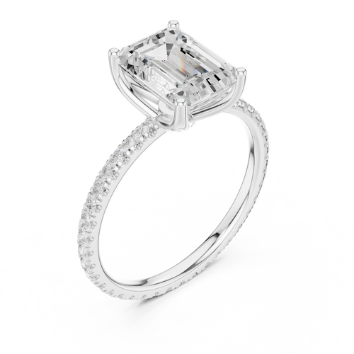 Load image 1 in gallery view. emerald-14k white gold|emerald-18k white gold|emerald-platinum