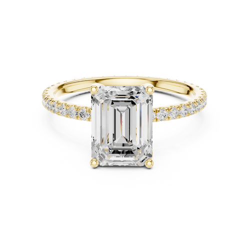 Load image 1 in gallery view. emerald-14k yellow gold|emerald-18k yellow gold