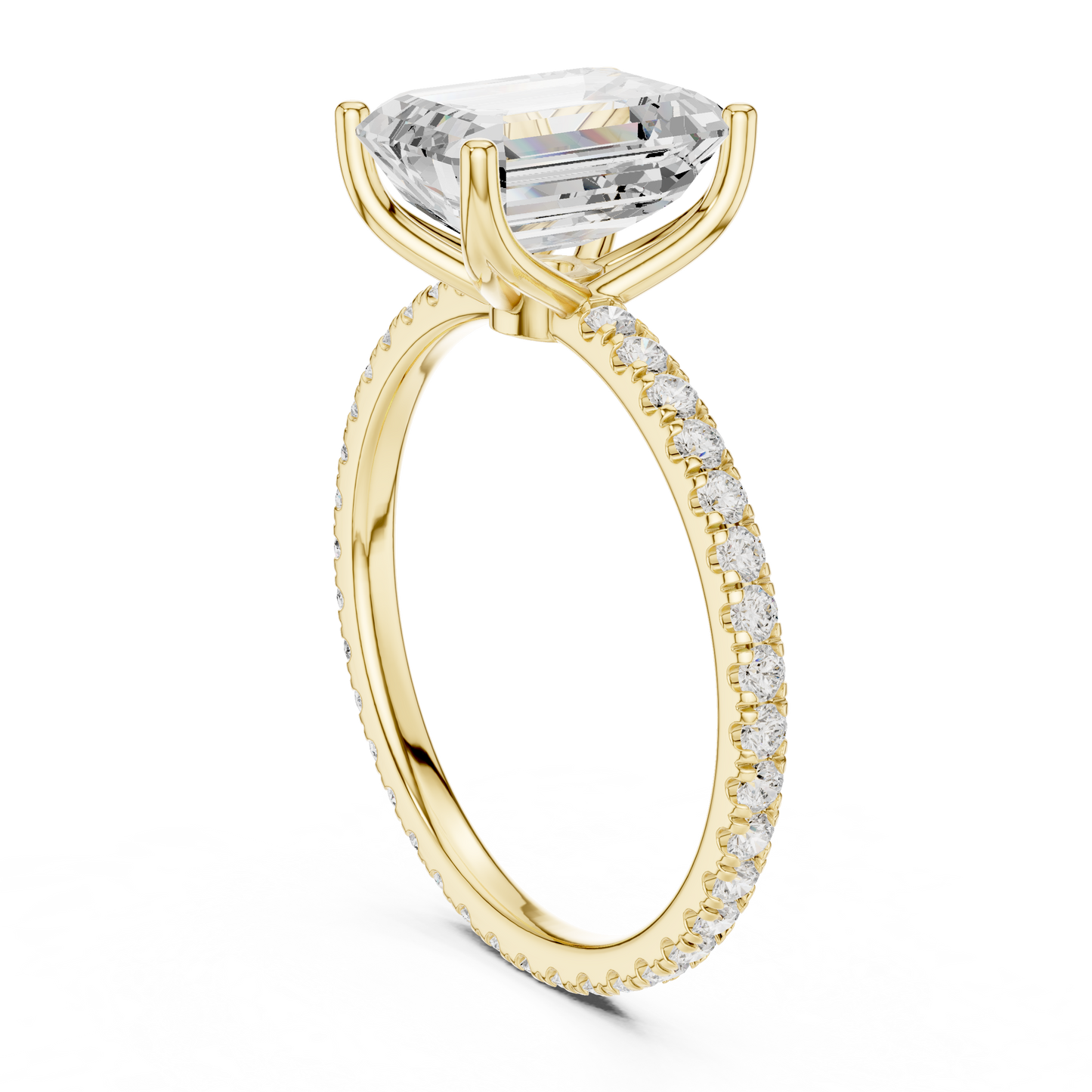 emerald-14k yellow gold|emerald-18k yellow gold