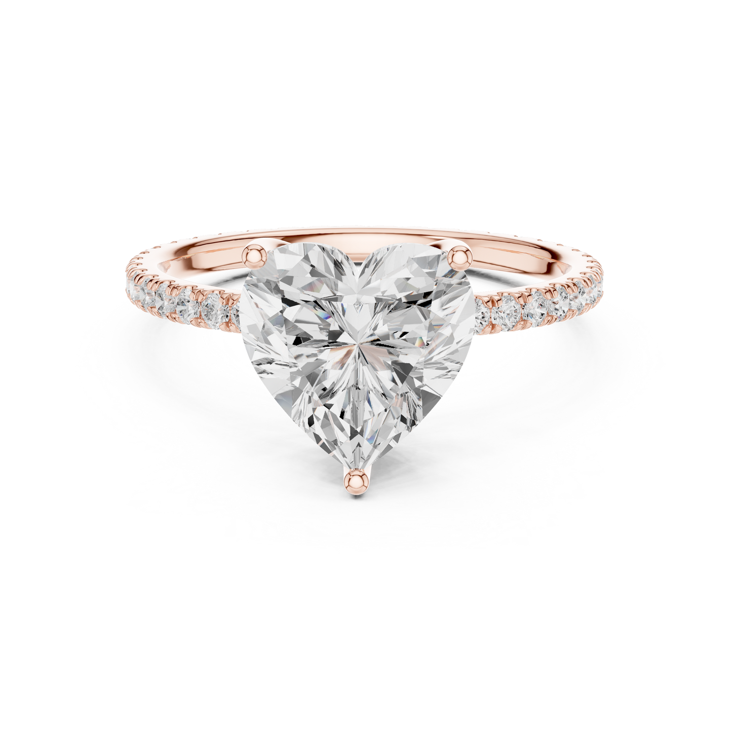 heart-14k rose gold|heart-18k rose gold