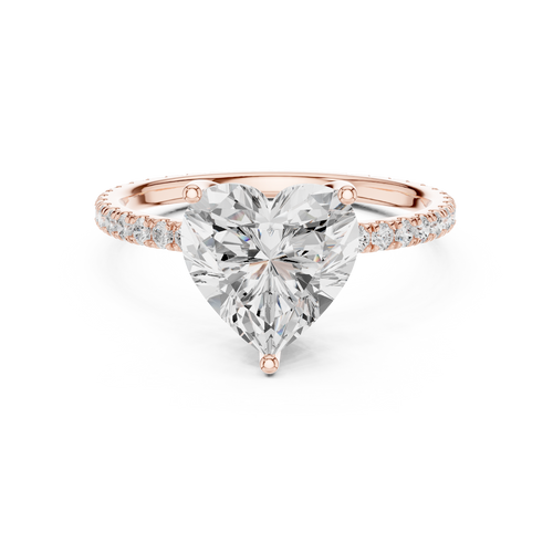 Load image 1 in gallery view. heart-14k rose gold|heart-18k rose gold