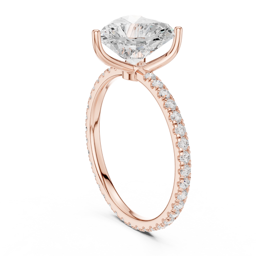 Load image 1 in gallery view. heart-14k rose gold|heart-18k rose gold