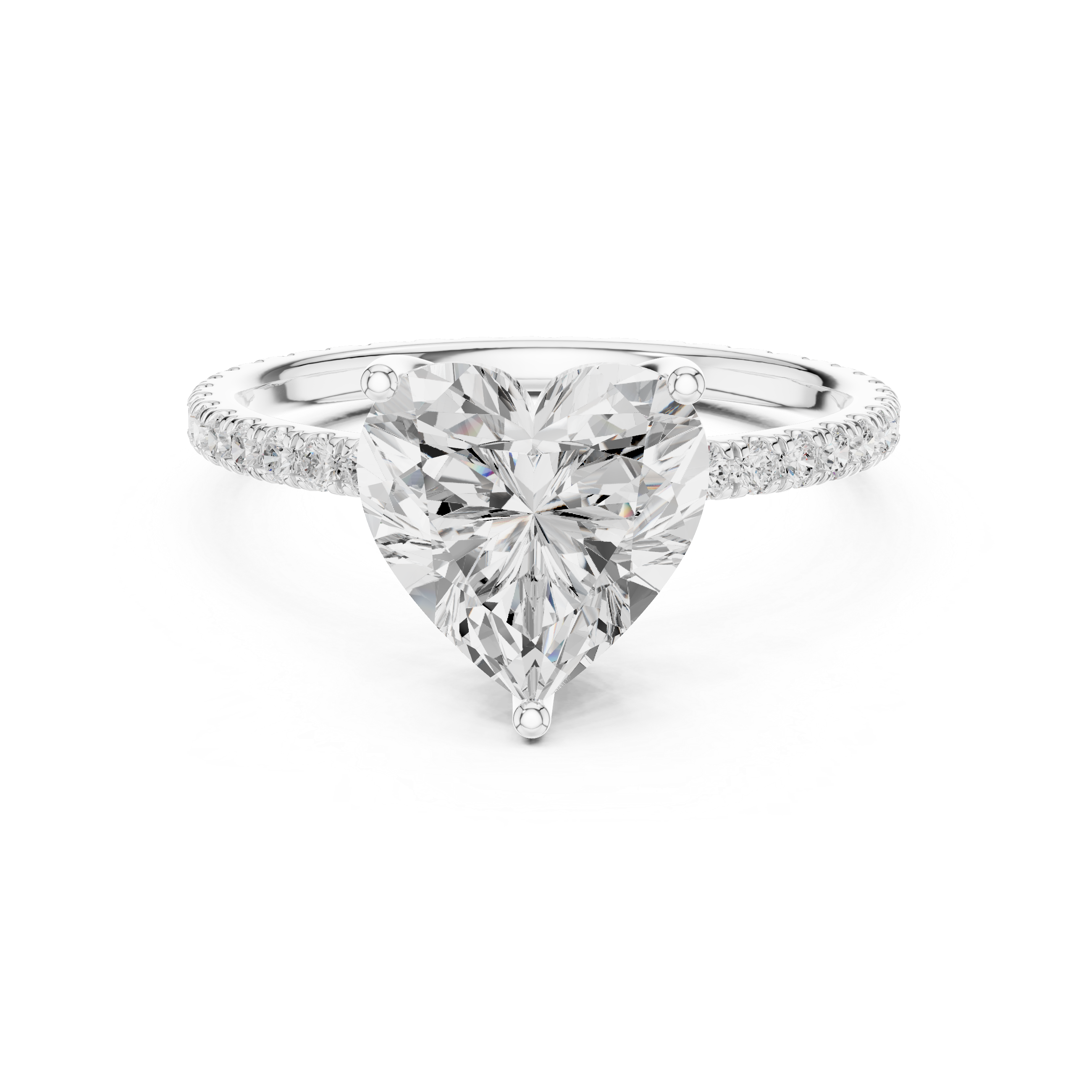 heart-14k white gold|heart-18k white gold|heart-platinum