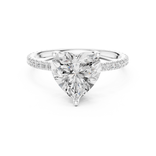 Load image 1 in gallery view. heart-14k white gold|heart-18k white gold|heart-platinum