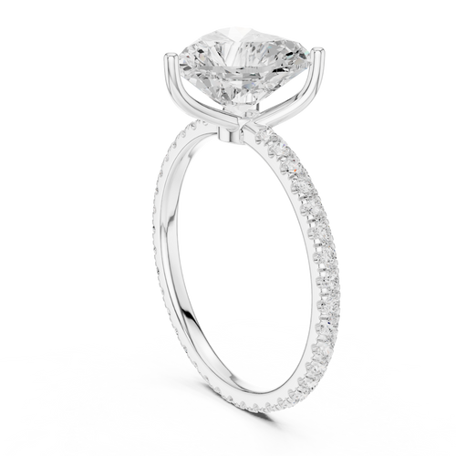 Load image 1 in gallery view. heart-14k white gold|heart-18k white gold|heart-platinum