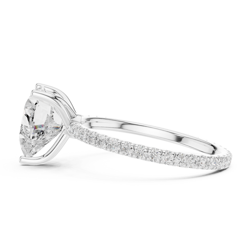 Load image 1 in gallery view. heart-14k white gold|heart-18k white gold|heart-platinum