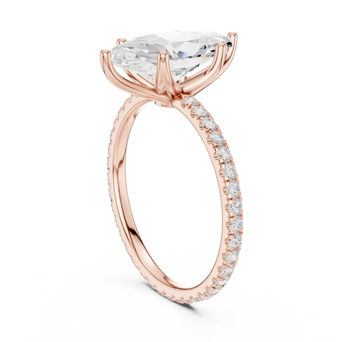 Load image 1 in gallery view. marquise-14k rose gold|marquise-18k rose gold