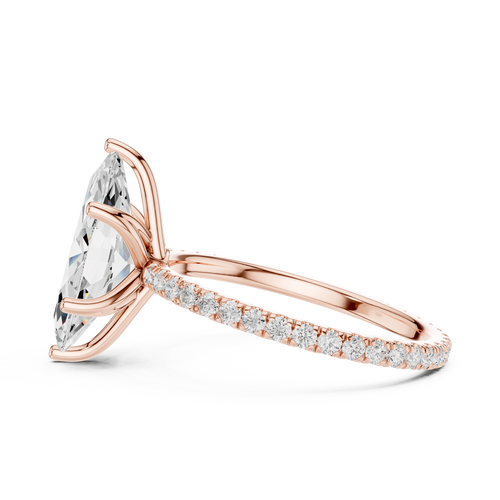 Load image 1 in gallery view. marquise-14k rose gold|marquise-18k rose gold
