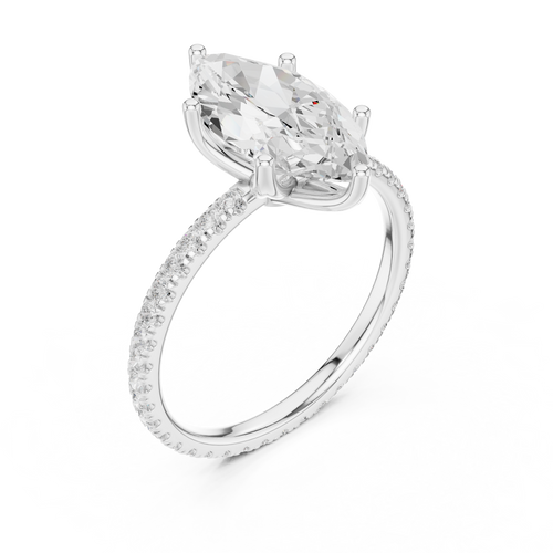 Load image 1 in gallery view. marquise-14k white gold|marquise-18k white gold|marquise-platinum