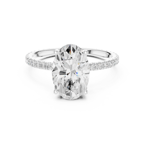 Load image 1 in gallery view. oval-14k white gold|oval-18k white gold|oval-platinum