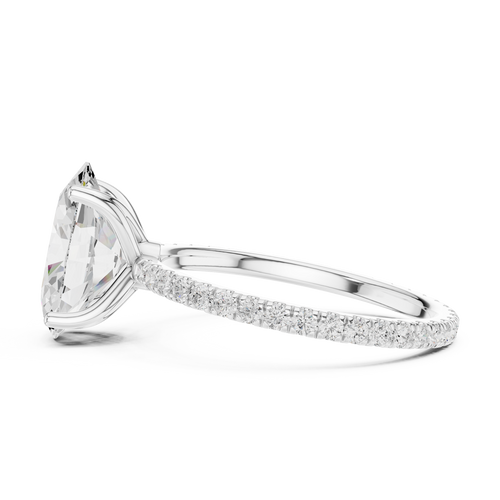 Load image 1 in gallery view. oval-14k white gold|oval-18k white gold|oval-platinum