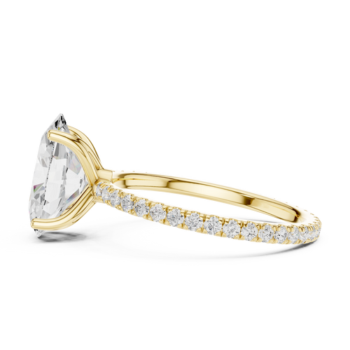Load image 1 in gallery view. oval-14k yellow gold|oval-18k yellow gold