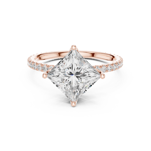 Load image 1 in gallery view. princess-14k rose gold|princess-18k rose gold