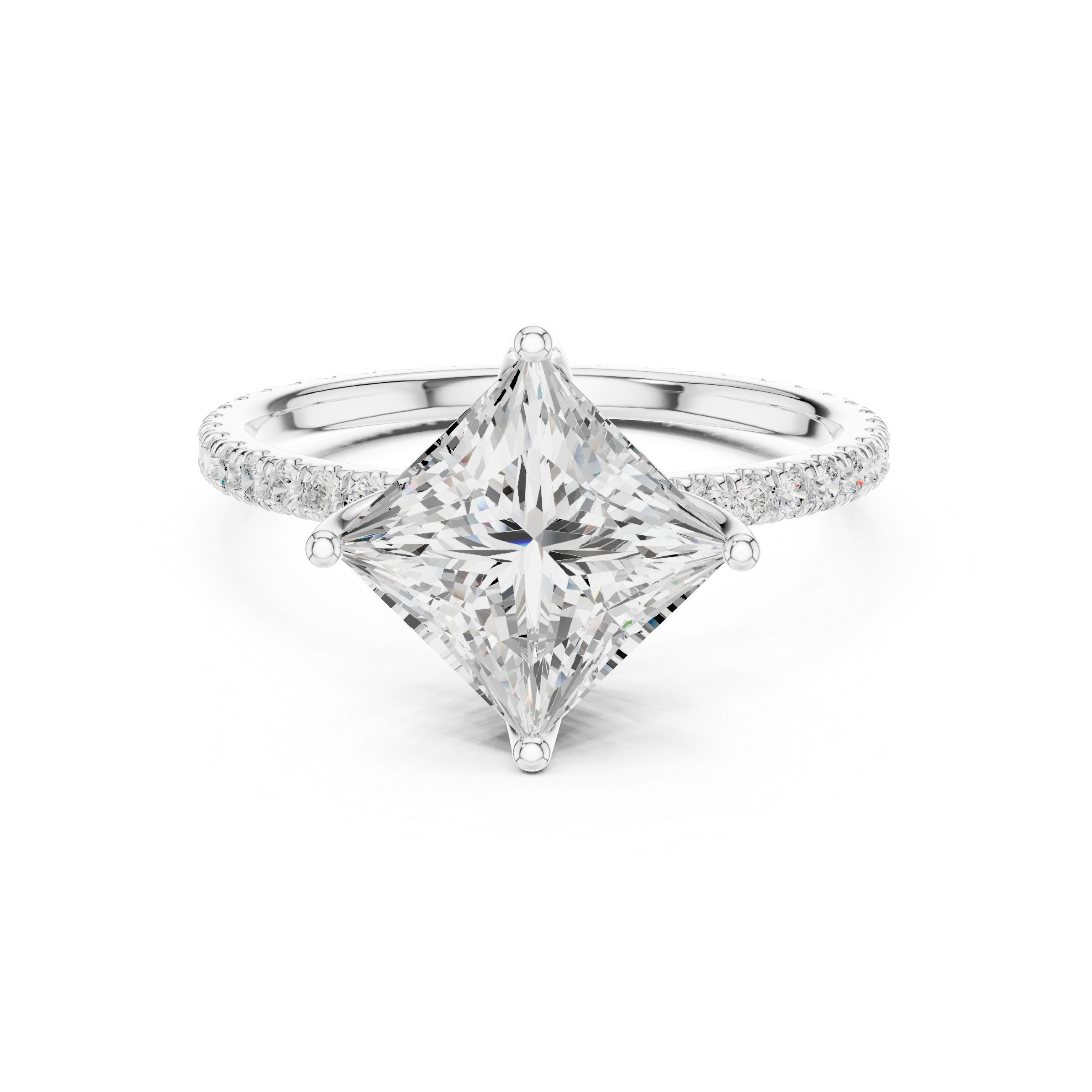 princess-14k white gold|princess-18k white gold|princess-platinum