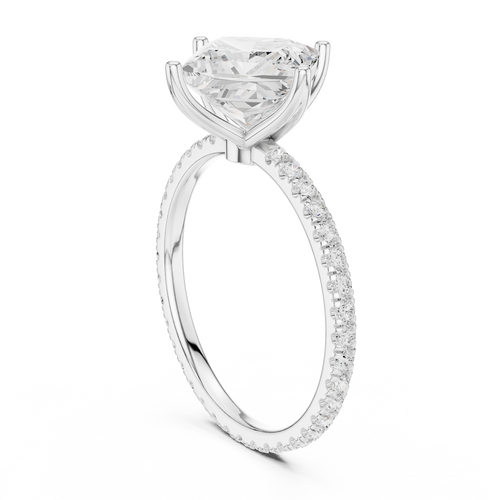 Load image 1 in gallery view. princess-14k white gold|princess-18k white gold|princess-platinum
