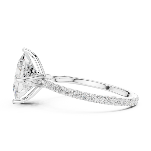 Load image 1 in gallery view. princess-14k white gold|princess-18k white gold|princess-platinum