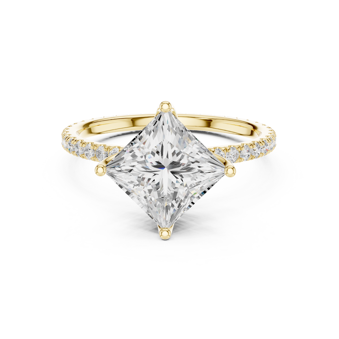 princess-14k yellow gold|princess-18k yellow gold