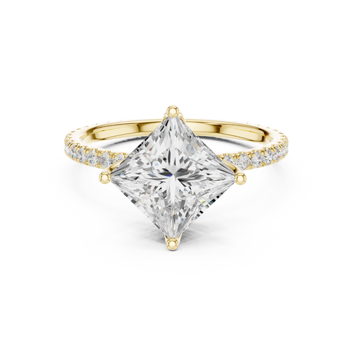 Load image 1 in gallery view. princess-14k yellow gold|princess-18k yellow gold