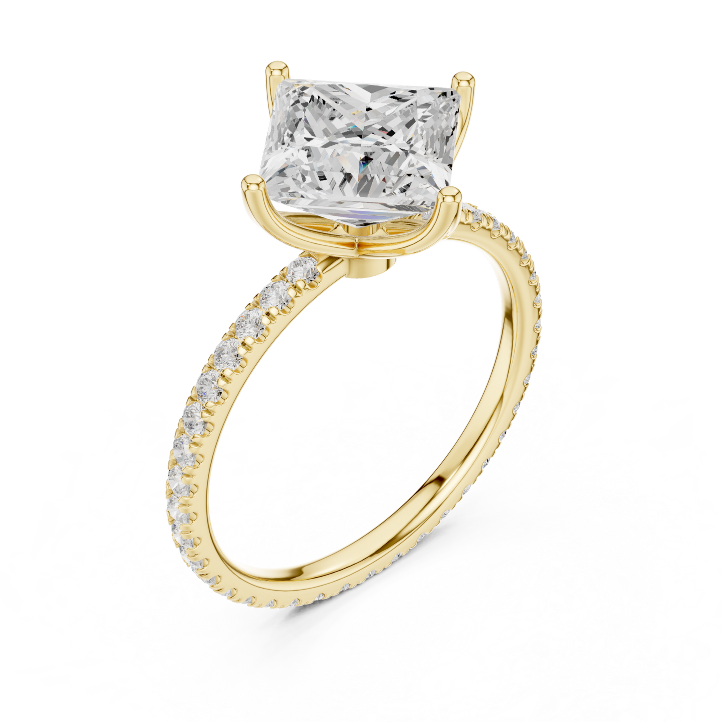princess-14k yellow gold|princess-18k yellow gold