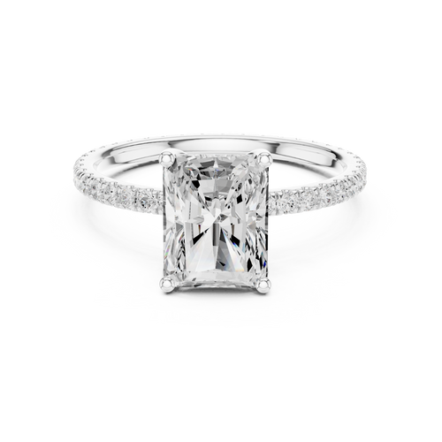 Load image 1 in gallery view. radiant-14k white gold|radiant-18k white gold|radiant-platinum