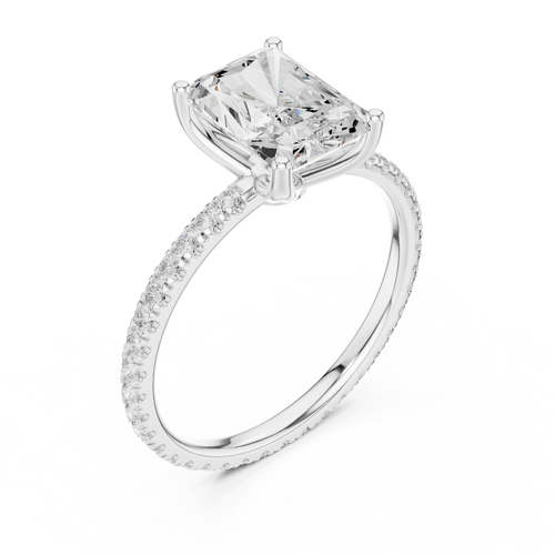 Load image 1 in gallery view. radiant-14k white gold|radiant-18k white gold|radiant-platinum