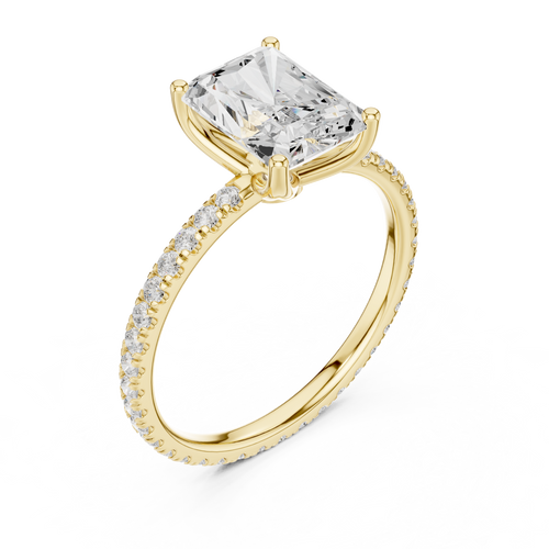 Load image 1 in gallery view. radiant-14k yellow gold|radiant-18k yellow gold