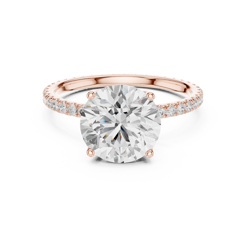 Load image 1 in gallery view. round-14k rose gold|round-18k rose gold