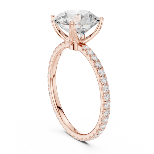 Load image 1 in gallery view. round-14k rose gold|round-18k rose gold