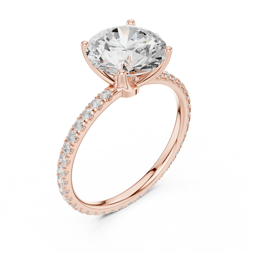Load image 1 in gallery view. round-14k rose gold|round-18k rose gold