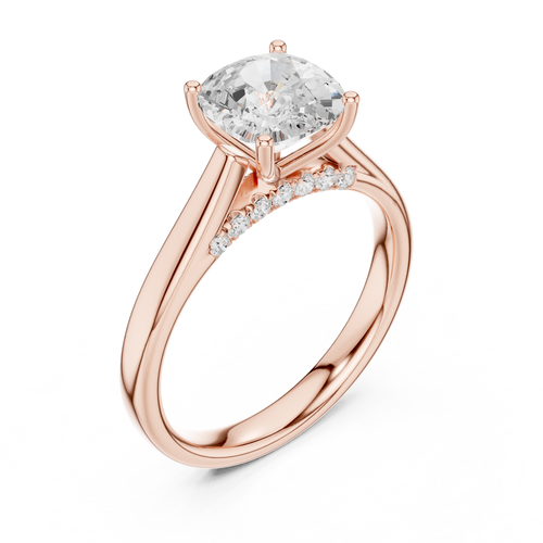 Load image 1 in gallery view. cushion-14k rose gold|cushion-18k rose gold