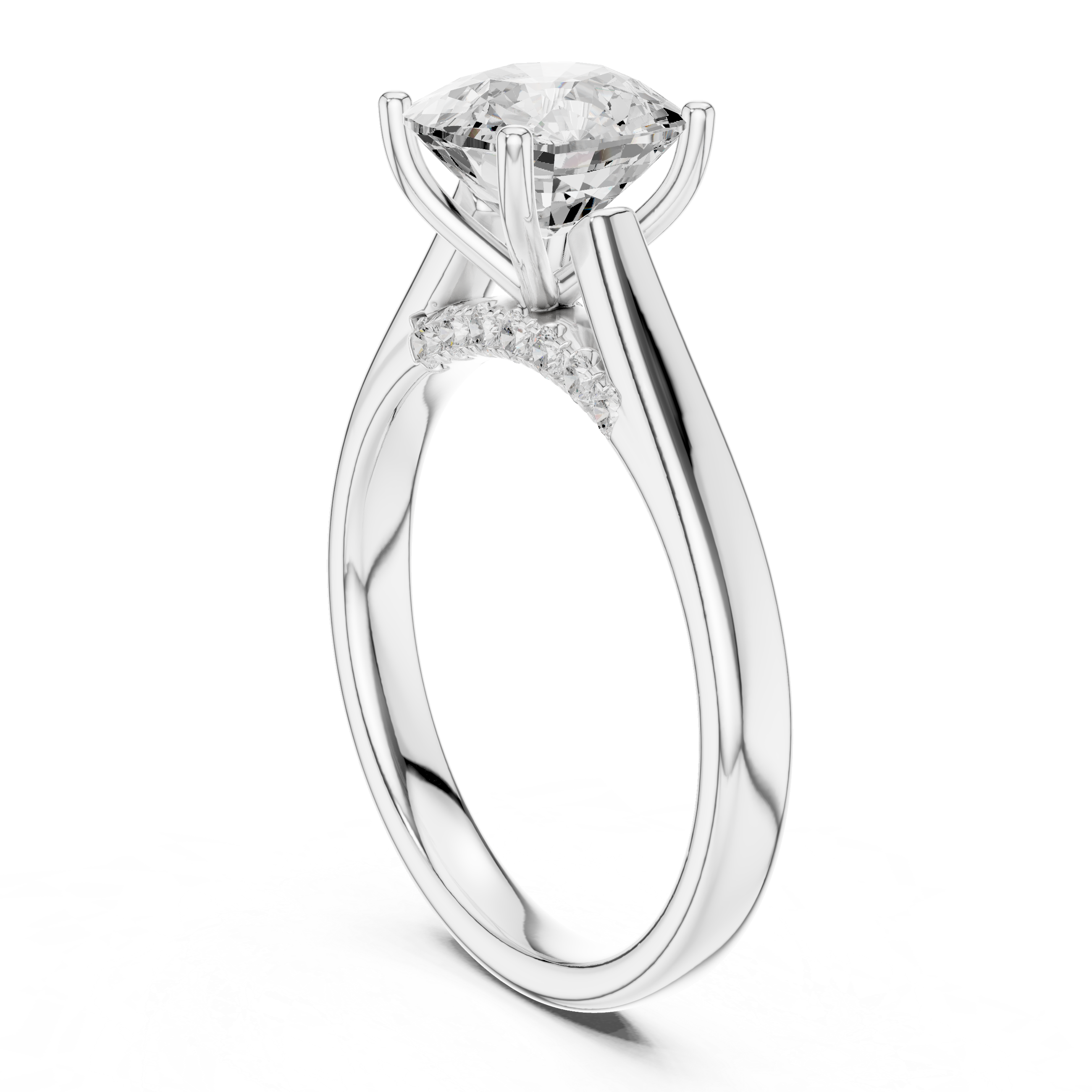 cushion-14k white gold|cushion-18k white gold|cushion-platinum