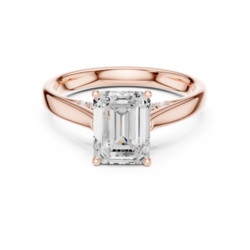 Load image 1 in gallery view. emerald-14k rose gold|emerald-18k rose gold