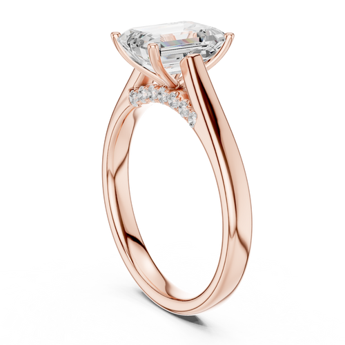 Load image 1 in gallery view. emerald-14k rose gold|emerald-18k rose gold