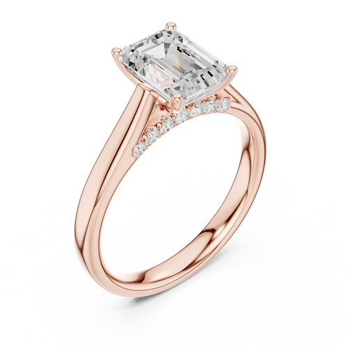 Load image 1 in gallery view. emerald-14k rose gold|emerald-18k rose gold