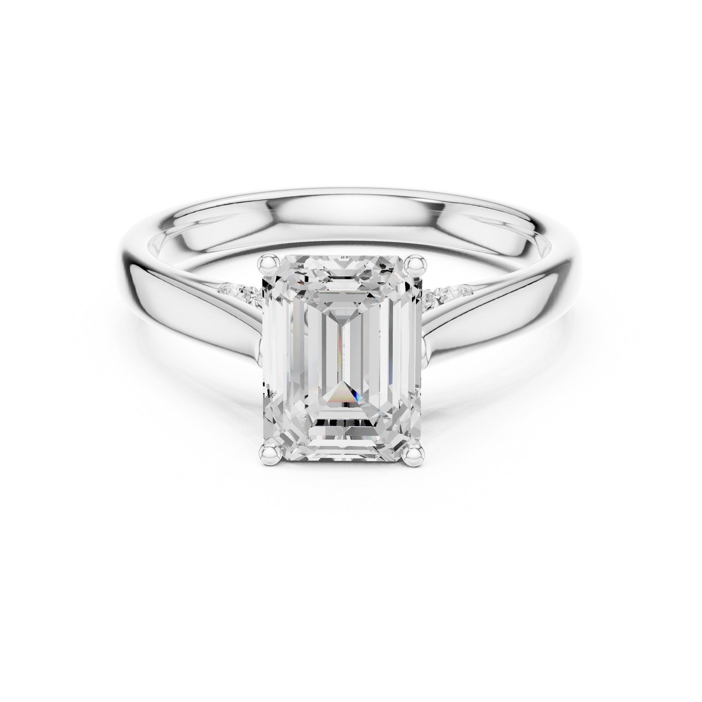emerald-14k white gold|emerald-18k white gold|emerald-platinum