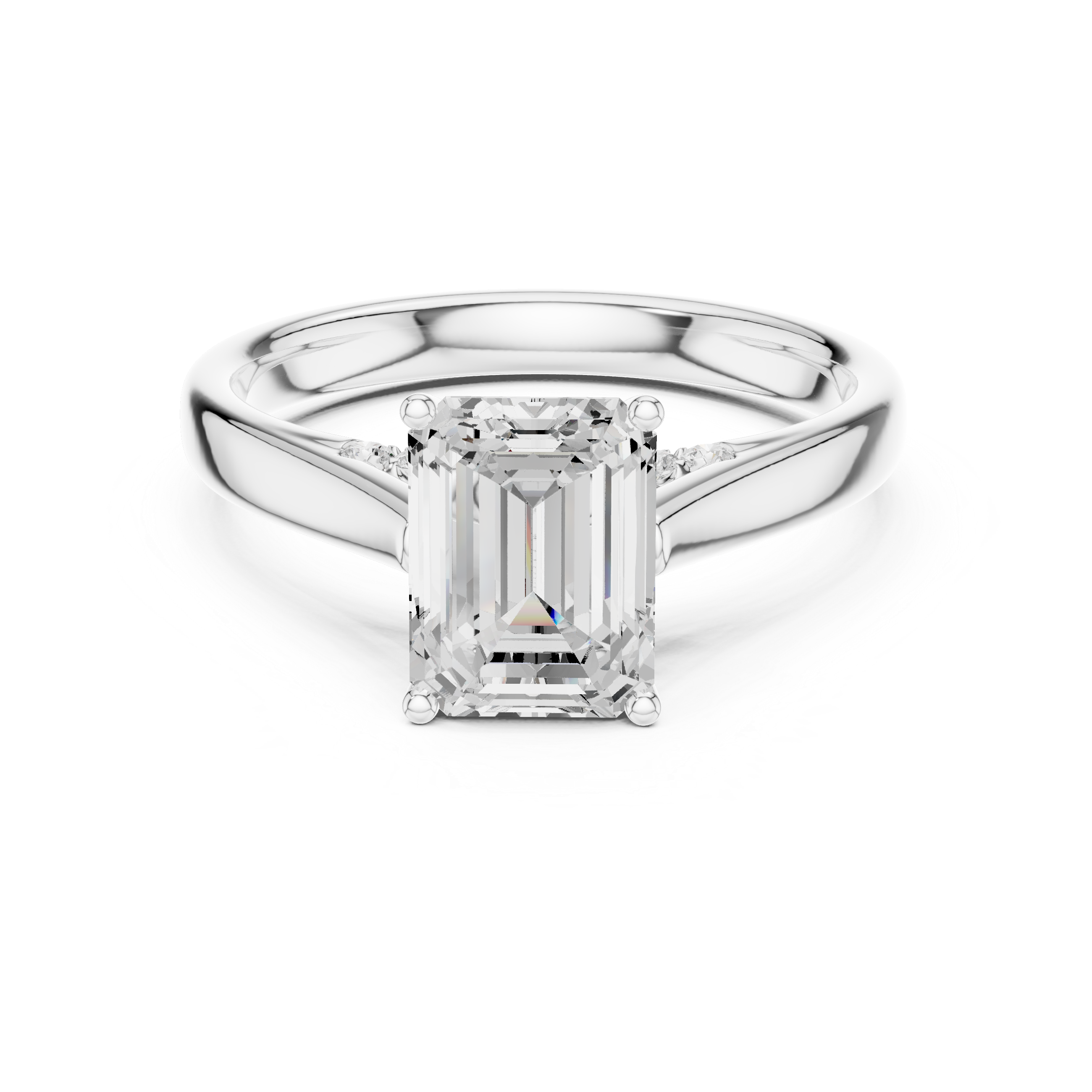 emerald-14k white gold|emerald-18k white gold|emerald-platinum
