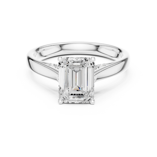 Load image 1 in gallery view. emerald-14k white gold|emerald-18k white gold|emerald-platinum