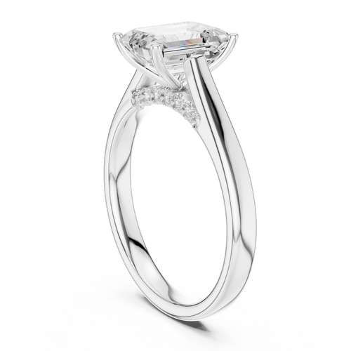 Load image 1 in gallery view. emerald-14k white gold|emerald-18k white gold|emerald-platinum