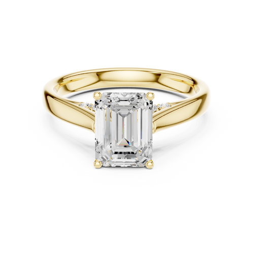 Load image 1 in gallery view. emerald-14k yellow gold|emerald-18k yellow gold